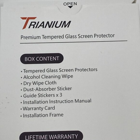 Trianium Glass Premium Tempered Glass Screen Protector iPhone X/XS Max 2 Pack - Picture 8 of 11